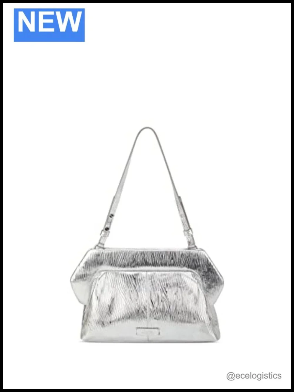 Vince Camuto Amari Leather Clutch Wristlet Evening Bag